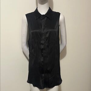 Salt Murphy Elegant Black Sleeveless Top Size S